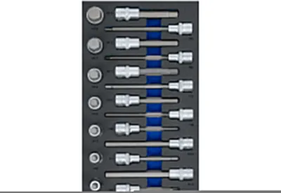 Produktbild von BGS technic Tool Tray 1/3: Bit Socket Set, 3000 mm, 3 kg