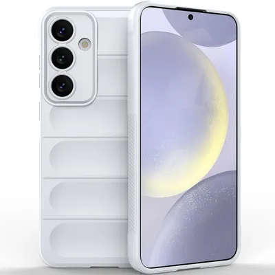 Produktbild von Handyhülle für Samsung Galaxy S25+ Weich TPU Silikon Stossfest Anti-rutsch Hülle Weiß