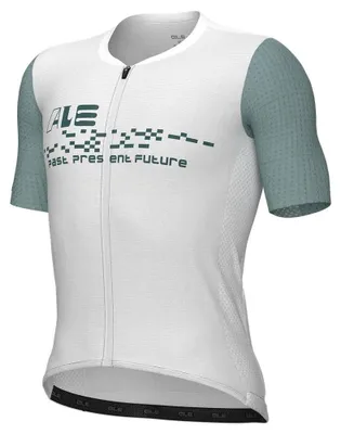 Immagine prodotto di Maglia da ciclismo a maniche corte Ale Pr-e Megabyte 2.0, colore bianco, taglia L, per uomo, colore bianco, taglia L