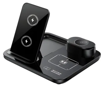 Obrázek produktu pro Verk 04147 Bezdrátová nabíječka 3 v 1, QC 3.0, 15 W, černá