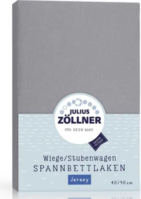 Produktbild von Julius Zöllner Spannbetttuch Jersey 90x40 Anthracite