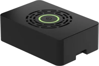 Zdjęcie produktu dla Obudowa Power Hat z wyłącznikiem zasilania do Raspberry Pi 4B, czarna