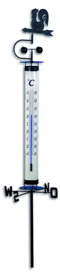 Produktbild von TFA Garten Thermometer - mit Wetterfahne - 138 cm - Ausenthermometer - Edelstahl