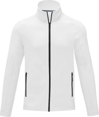 Imagen del producto de Elevate Essentials - Chaqueta de forro polar "Zelus" para hombre, modelo PF4105 (Talla M), color blanco