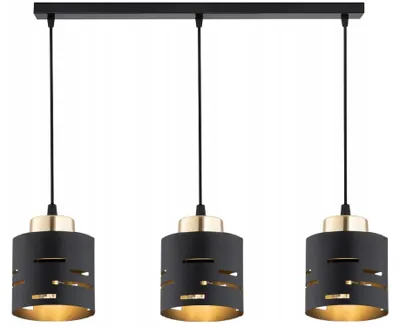 Produktbild von Pendelleuchte E27 60 cm breit H: max. 90 cm 3-flammig länglich Modern Hängeleuchte