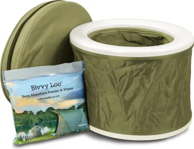 Obrázok produktu pre Bivvy Loo Green- Prenosná, prenosná vonkajšia a kempingová toaleta Podporuje viac ako 150 kg zelená
