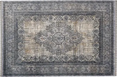 Image de Teppich Sarezzo Bordüre blau 80x150 cm