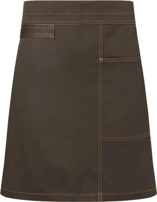 Produktbild von Karlowsky Vorbinder URBAN CASUAL-STYLE 70 x 50 cm unisex Nieten Tasche Stoffschlaufe Baumwolle waschecht Schokolade
