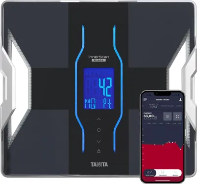Produktbild von TANITA RD-953 Intelligente Personenwaage mit Körperanalyse – Mit er APP – Japanische Technologie – Schwarz