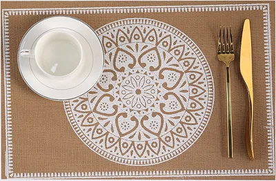 Produktbild von Tischsets 6er Set Weiß 45x30 cm, hitzebeständig und abwaschbar