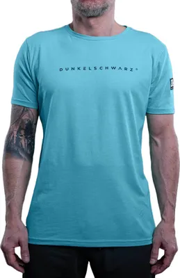 Produktbild von Dunkelschwarz T-Shirt DS-1 LOGO aqua - M