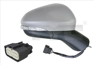Produktbild von TYC 310-0242 Außenspiegel Seitenspiegel Links für FORD Mondeo V Kombi (CF) Asphärisch Beheizt Grundiert