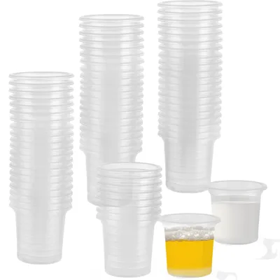 1000 Schnapsgläser aus Kunststoff, 20 ml, transparent, wiederverwendbar