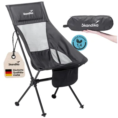 Produktbild von Skandika Campingstuhl Compact, 150 kg, Bungee-Stecksystem, Cool-Mesh, Packmaß 48x14x13 cm