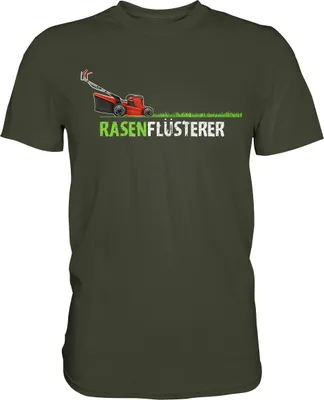 Produktbild von Rasenmäher T-Shirt Gärtner Humor Gartenarbeit Garten Geschenk – Urban Khaki / L