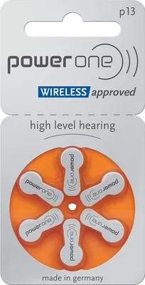Produktbild von PowerOne P 13 - Hörgerätebatterie PR48-310 mAh 1,45V, 60 Stück