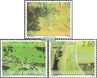 Produktbild von Briefmarken Liechtenstein 2007 Mi 1445-1447 (kompl.Ausg.) postfrisch Liechtenstein von oben