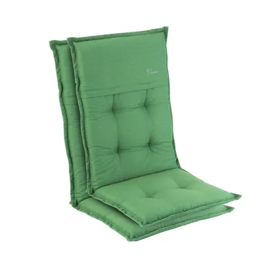Produktbild von Homeoutfit24 Elbe Gartenstuhlauflagen Hochlehner, 2er Set, Europe, Gartenstühle Sitzauflagen, Gartenstuhlauflagen, Sitzkissen, Polsterauflagen UV-Beständig, Sitzkissen, Hochlehner Auflagen