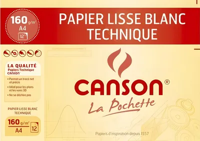 Immagine prodotto di CANSON technisches Zeichenpapier, DIN A4, 160 g/qm, weiá