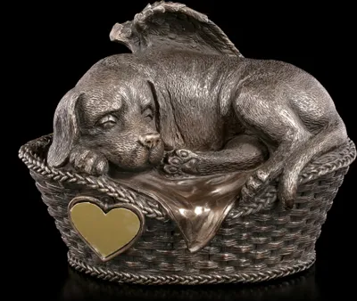 Produktbild von Tier Urne - Hunde-Engel mit Gravurplatte