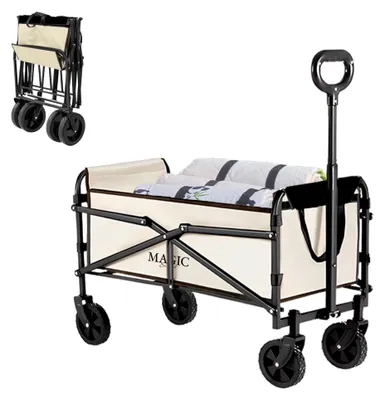 Image de Chariot pliable pour camping, pique-nique, etc. Chariot de jardin