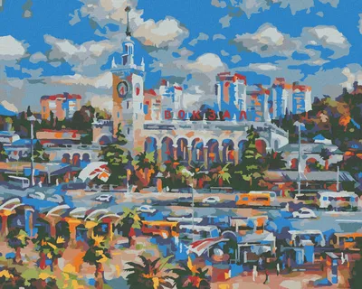 Zdjęcie produktu dla Zuty - Painting by Numbers - WOLF STEP IN A SOCHE, 40x50 cm, naciągnięte płótno na ramę