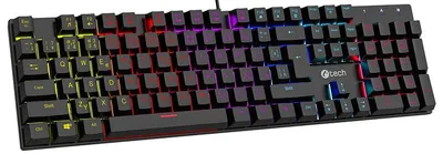 Produktbild von Mechanisches Spiel Klaviatur C-TECH Morpheus (GKB-11), zwanglos Spielen, CZ/SK, rot...
