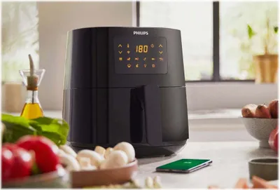 Zdjęcie produktu dla Philips 5000 series Airfryer HD9255/30 Urządzenie Connected Airfryer serii 5000, Frytkownica na gorące powietrze, 4,1 l, 0,8 kg, Rapid Air, 200 °C, 4 os.