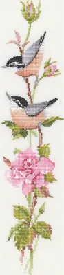 Immagine prodotto di Set per ricamo a punto croce Heritage Aida "Sonatina Rose (A)", VPSR563-A, 9x34,5 cm