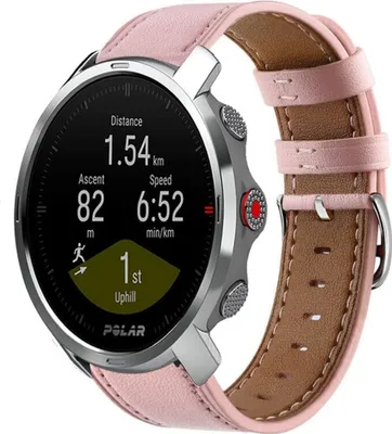 Produktbild von Strap-it Polar Grit X Lederarmband (Rosa)