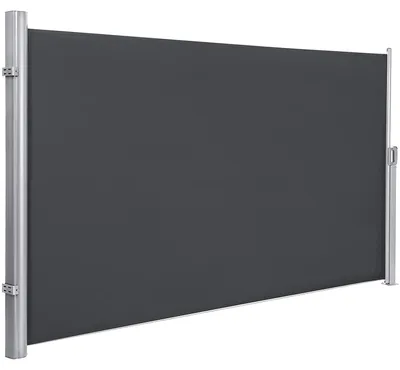 Produktbild von Seitenmarkise Sichtschutz Sonnenschutz Balkon Terrasse Garten Grau 200 x 40 cm