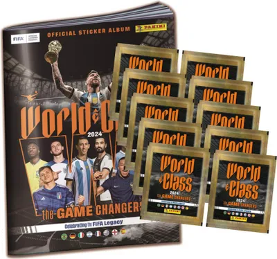 Produktbild von Panini World Class 2024 Fussball Sticker - 1 Album + 10 Tüten Sammelsticker