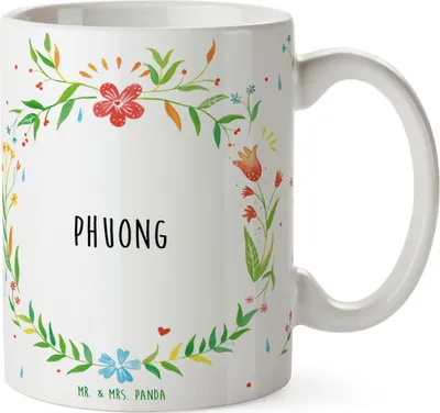 Produktbild von Mr. & Mrs. Panda Tasse Phuong - Geschenk, Becher, Pott, Trinkbecher, Teetasse, Keramikbecher