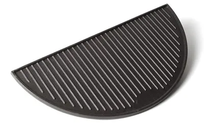 Productafbeelding van Solidchoice - Gietijzeren Grillplaat Half Rond - Medium - 38 cm