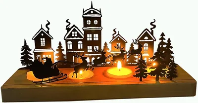 Immagine prodotto di Candela per l'avvento, nera, decorazione per la tavola di Natale