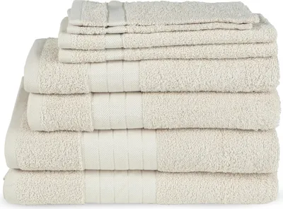 Produktbild von Uni Handtücher Good Morning 2* 16x22 + 2* 30x55 + 2* 50x100 + 2* 70x140 cm - 100 % Baumwolle - Uni