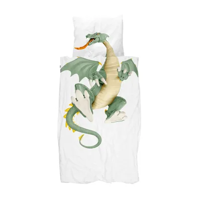 Produktbild von Snurk Bettwäsche Dragon Bunt Perkal 135 cm x 200 cm