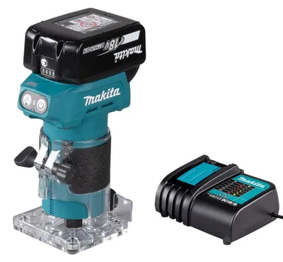 Image de Affleureuse Ø 6 mm 1x3Ah 18V LXT ® MAKITA DRT52SF en coffret