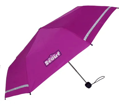 Produktbild von Scout Kinderregenschirm, Taschenschirm, Leicht und stabil, Durchmesser 90 cm Pink