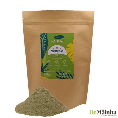 Produktbild von Premium Moringa Pulver 400 g – 100 % pflanzlich und ohne Pestizide