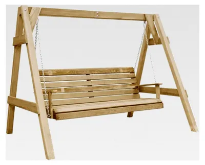Produktbild von Garten-Schaukelbank aus imprägniertem Kiefernholz 205×150×157 cm