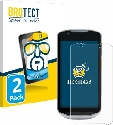 Produktbild von 2x Für Zebra TC57x/ 56/ 52 Schutzfolie BROTECT Displayschutz Display Schutz Folie Klar Transparent