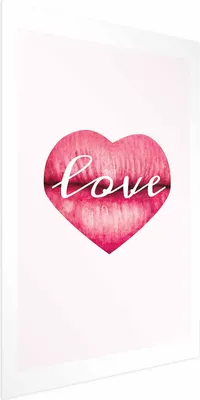Produktbild von Posterpapier Poster - Loving Lips 40x60 cm Text m-C-0325-ao-a