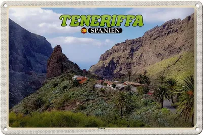 Produktbild von Blechschild Reise 30x20cm Teneriffa Spanien Masca Bergdorf Gebirge