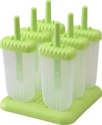 Produktbild von Eisformen 6 Eisförmchen Popsicle Formen Set, Eisform Silikon, Stieleisformer LFGB und BPA Frei, Mini Eisform für Kinder, Baby, Erwachsene Mini Kühlschrank