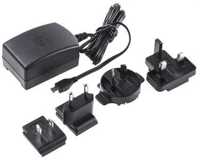 Produktbild von Raspberry PI USB-Netzteil für Model 3 schwarz, RB-Netzteil3-B