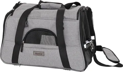 Produktbild von lionto Transport- und Tragetasche für kleine Hunde, grau