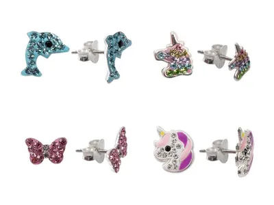Produktbild von Ohrstecker Silber m.Strass best girls(36)