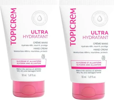 Zdjęcie produktu dla Topicrem Ultra Hydrating Hand Cream 2 x 50 ml w opakowaniu