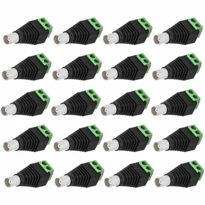 Produktbild von BNC Buchse Terminalblock 2-Pin Schraubklemmen Adapter Kabel Verbinder Universal[20x Buchse]